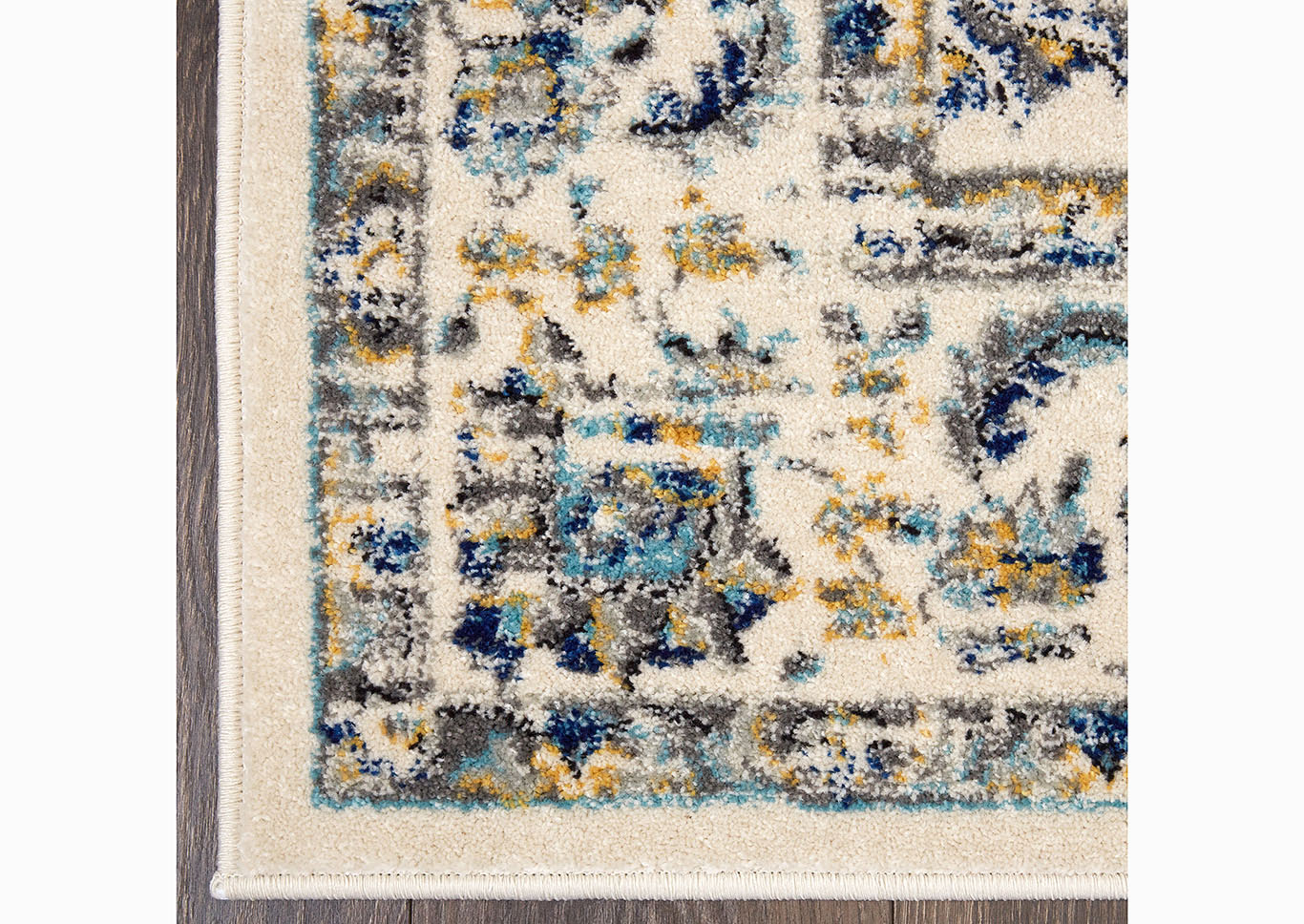 Home Dynamix Vintage Desa Transitional Area Rug 9'2"x11'8" Damask Ivory/Blue/Gray,Home Dynamix